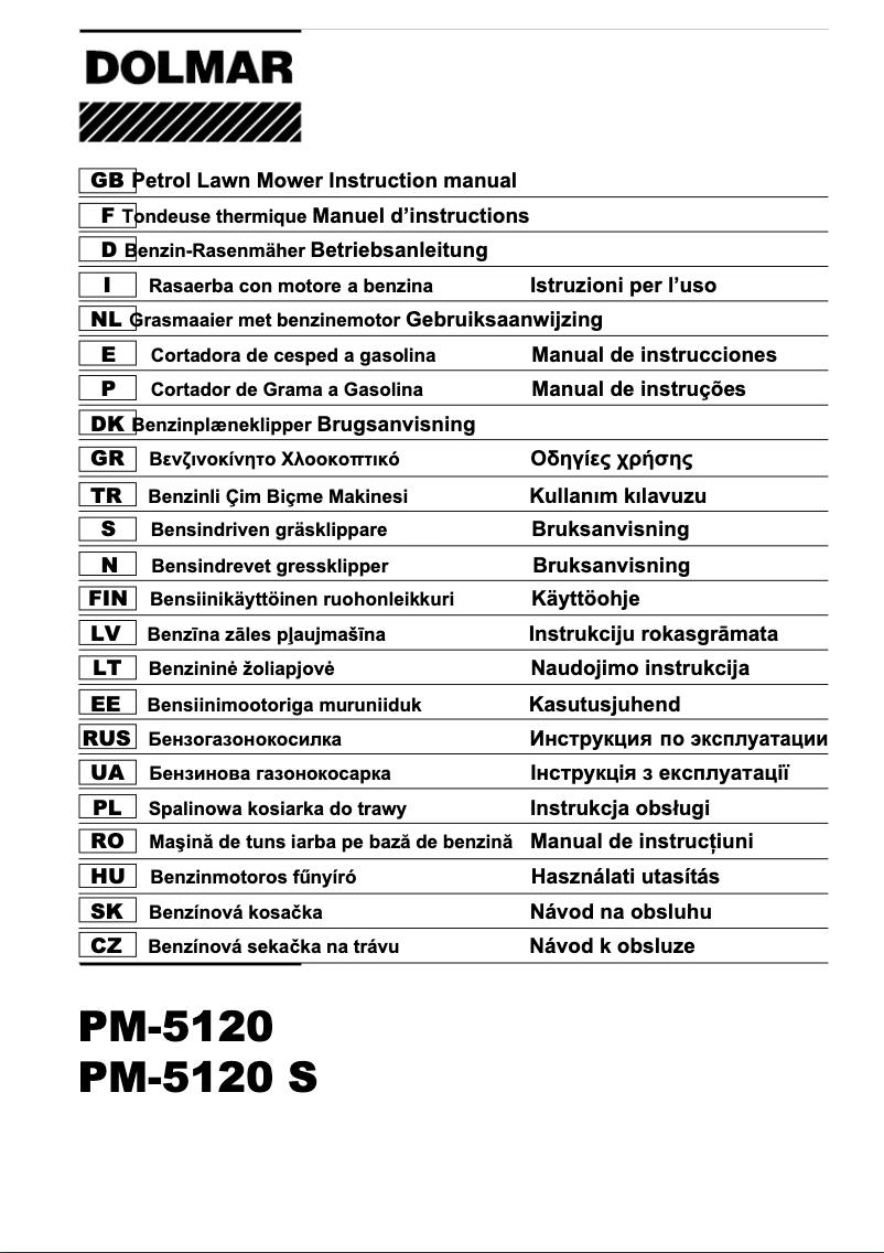 Página nº 1 - Manual de usuario Dolmar PM-5120 S