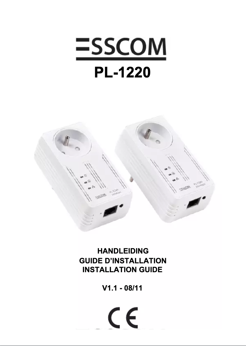 Imagen de la primera página del manual del dispositivo PL-1220