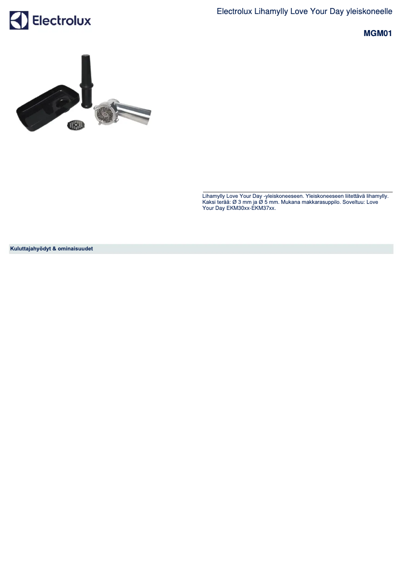 Imagen de la primera página del manual del dispositivo MGM01