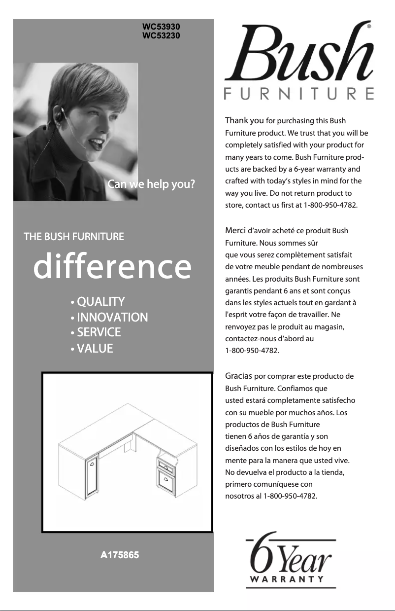 Imagen de la primera página del manual del dispositivo Fairview WC53981-03