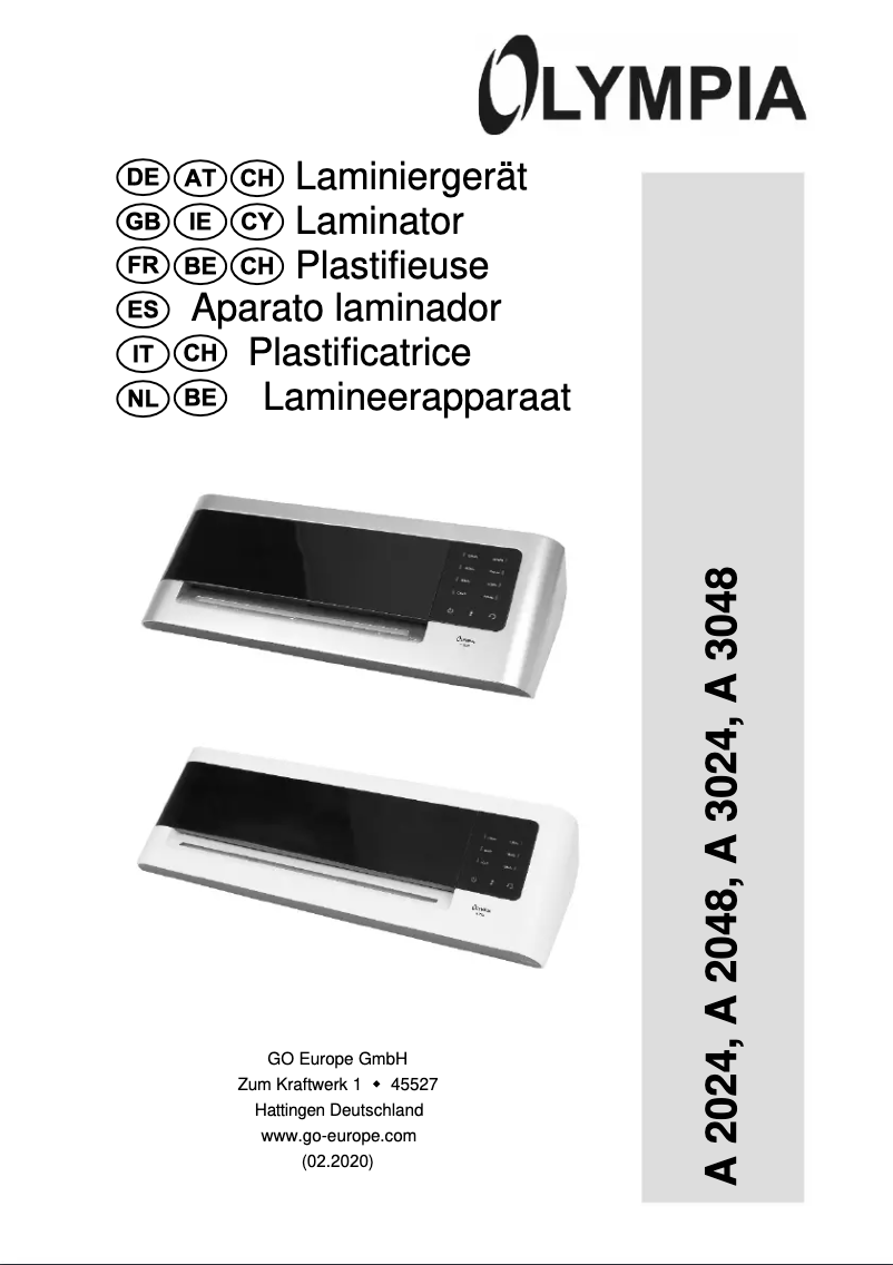 Imagen de la primera página del manual del dispositivo A 2048