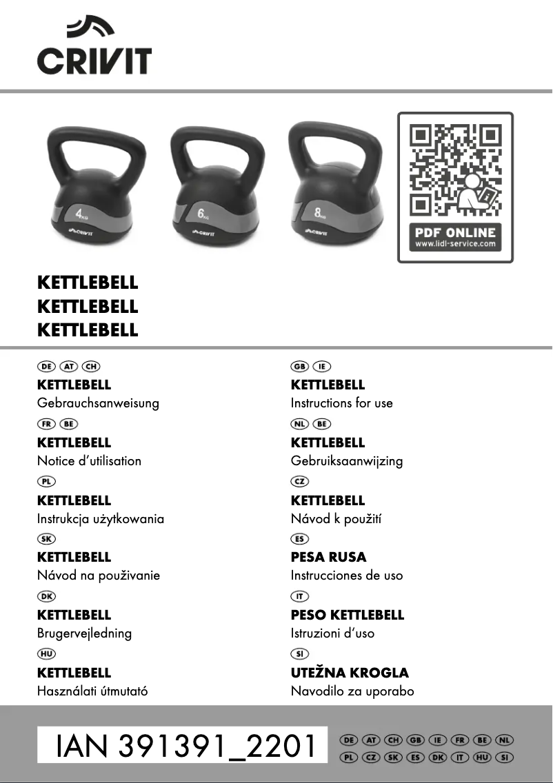 Imagen de la primera página del manual del dispositivo IAN 391391