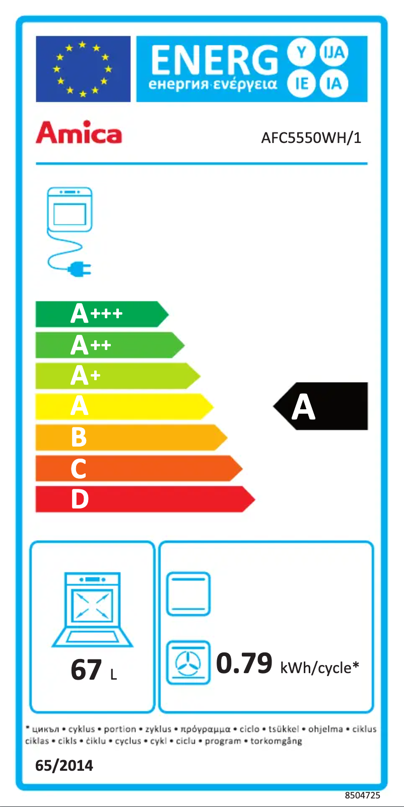 Imagen de la primera página del manual del dispositivo AFC5550WH