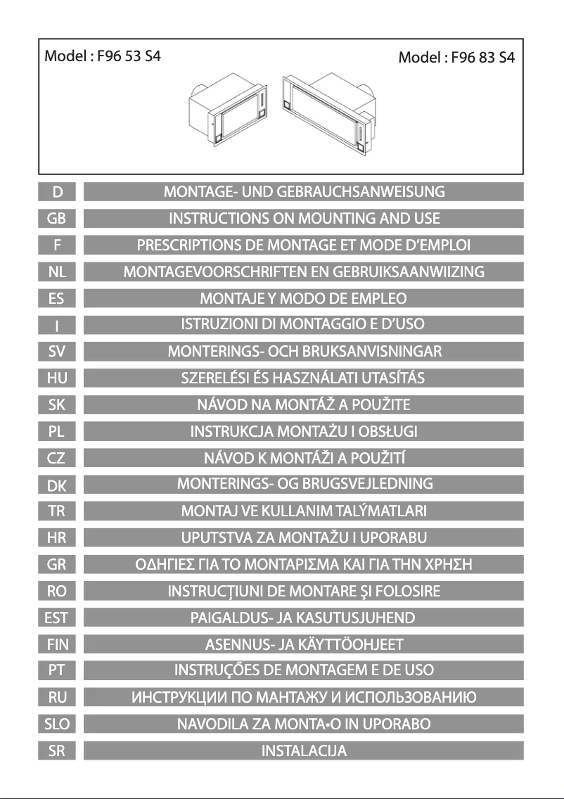 Página 1 del manual Manual de usuario Airforce F96 53 S4