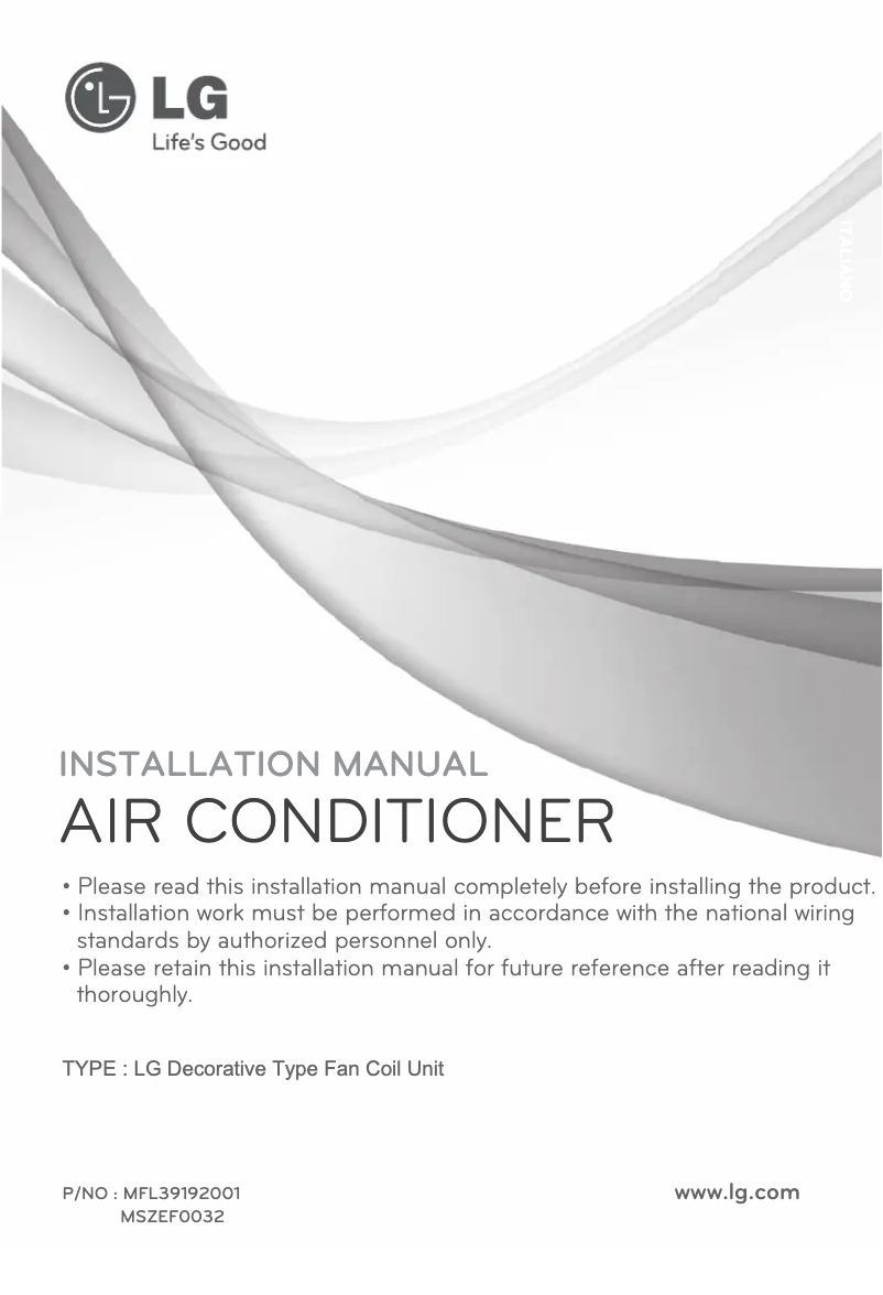 Página nº 1 - Manual de usuario LG YCNB036AAB0