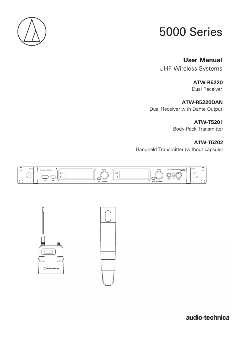Página 1 del manual Manual de instrucciones Audio-Technica ATW-T5201