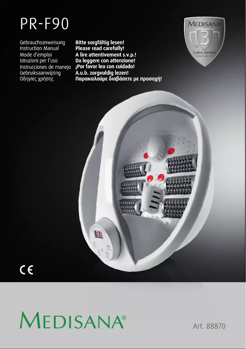 Página 1 del manual Manual de usuario Medisana PR-F90