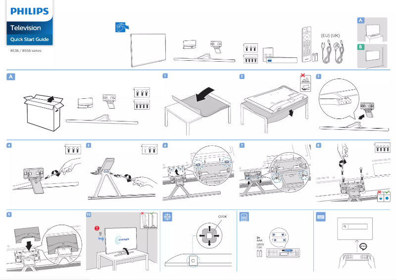 Imagen de la primera página del manual del dispositivo 50PUS8536