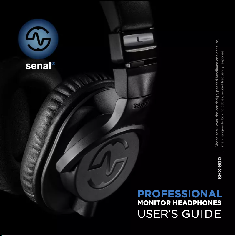 Imagen de la primera página del manual del dispositivo SHX-800