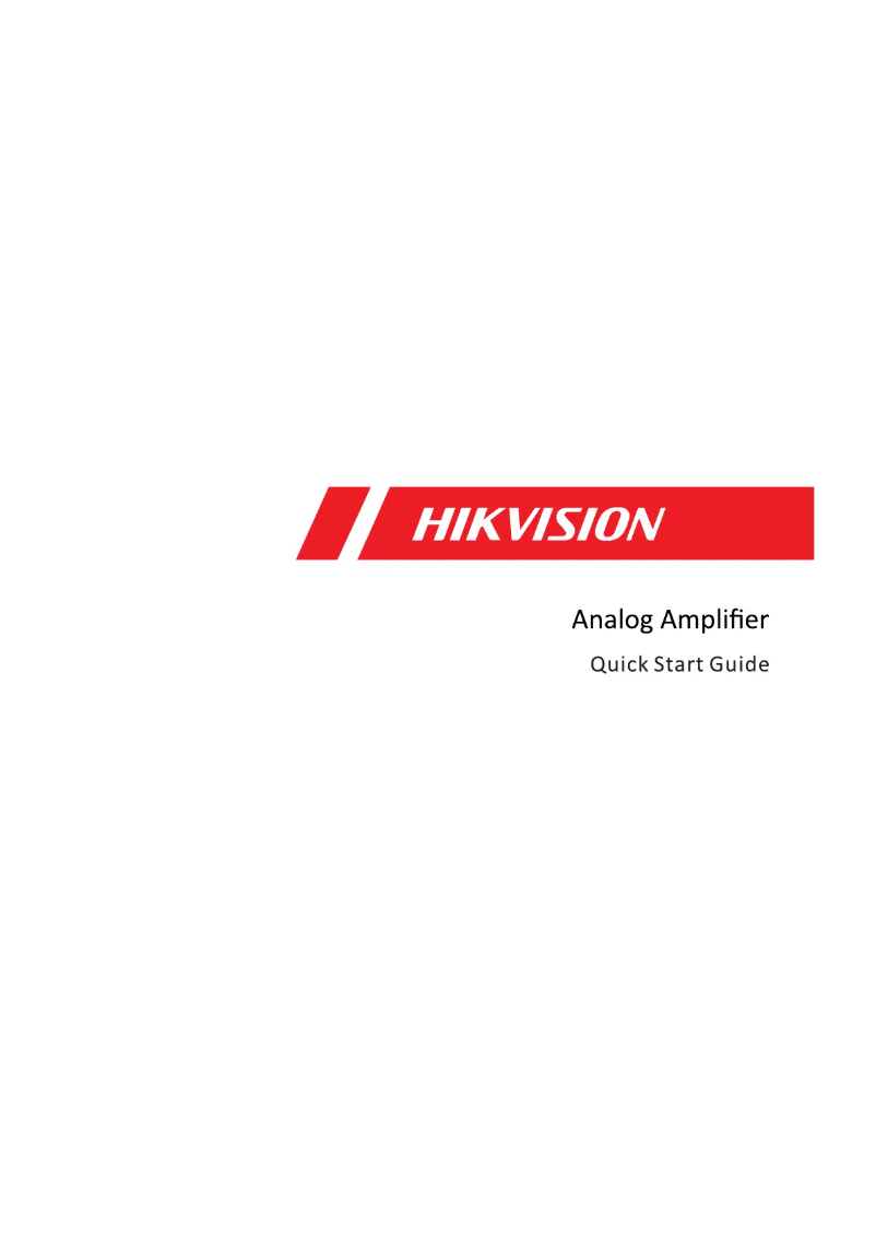 Página 1 del manual Manual de usuario Hikvision DS-QAE0A120G1-VB6