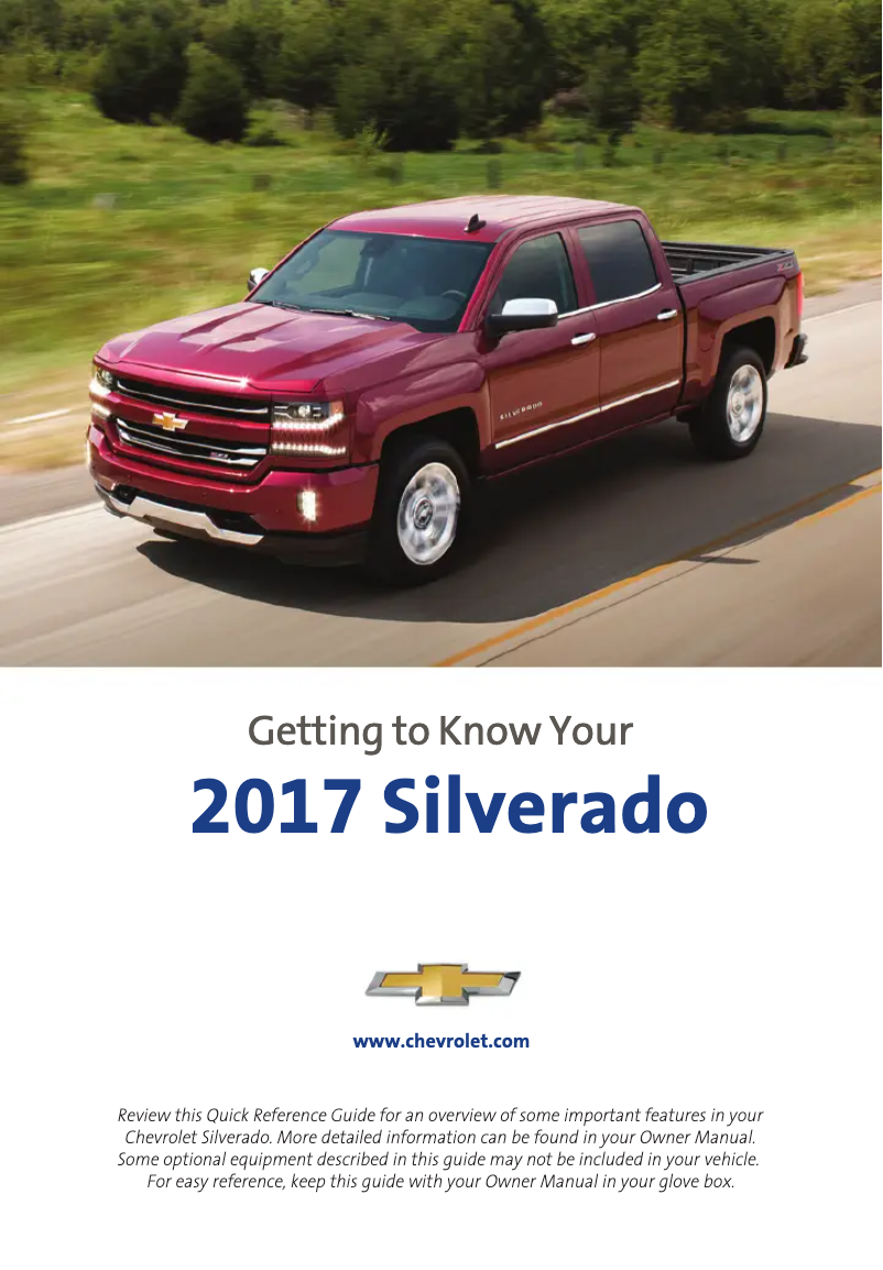 Imagen de la primera página del manual del dispositivo Silverado 2500 HD (2017)