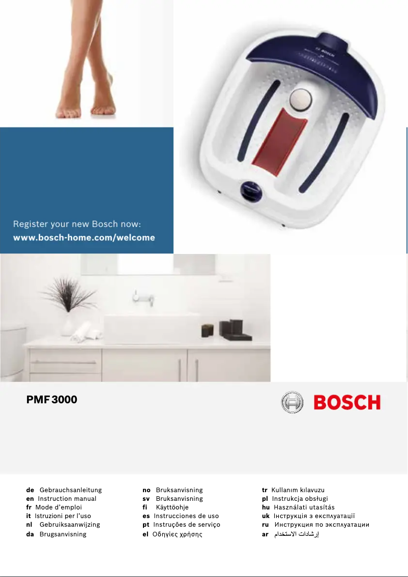 Página 1 del manual Manual de usuario Bosch PMF3000