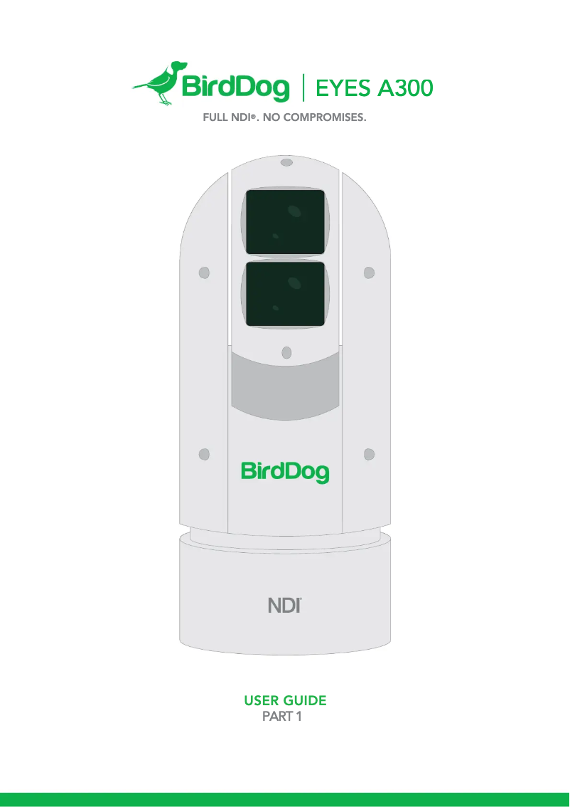 Página nº 1 - Manual de usuario BirdDog Eyes A300