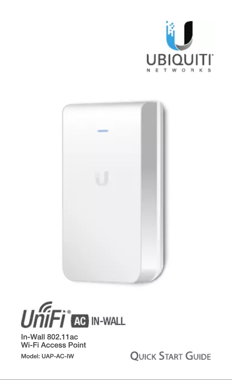 Página 1 del manual Manual de usuario Ubiquiti Networks UniFi AC In-Wall UAP-AC-IW