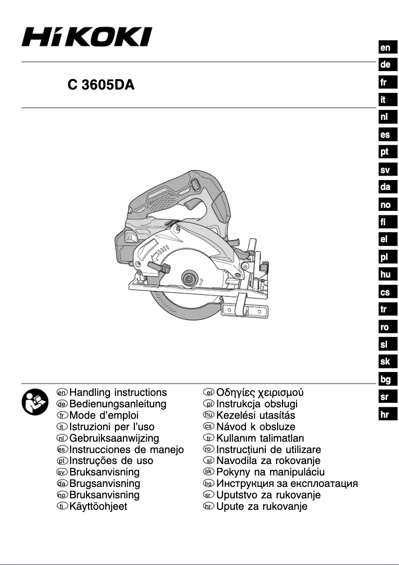 Página 1 del manual Manual de usuario HiKOKI C 3605DA