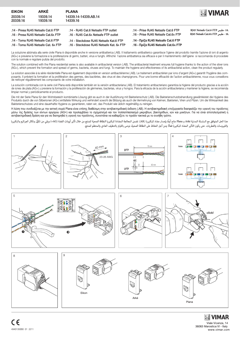 Página 1 del manual Manual de usuario Vimar 20339.16