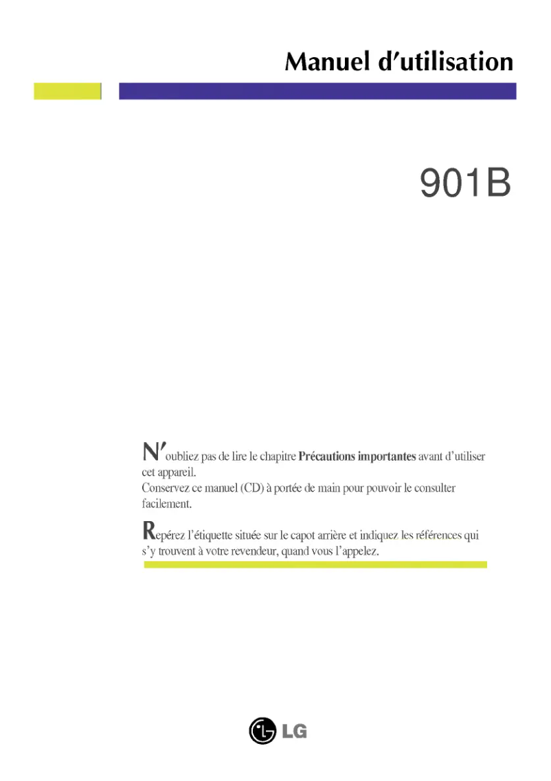 Imagen de la primera página del manual del dispositivo 901B