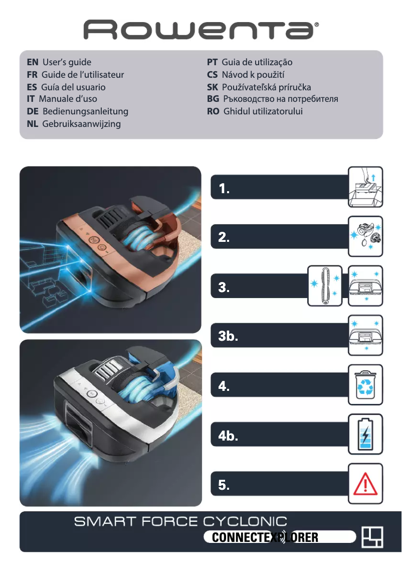Imagen de la primera página del manual del dispositivo Silence Force Cyclonic RR8024WH
