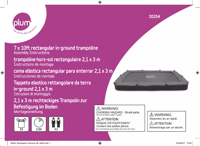 Imagen de la primera página del manual del dispositivo 30254