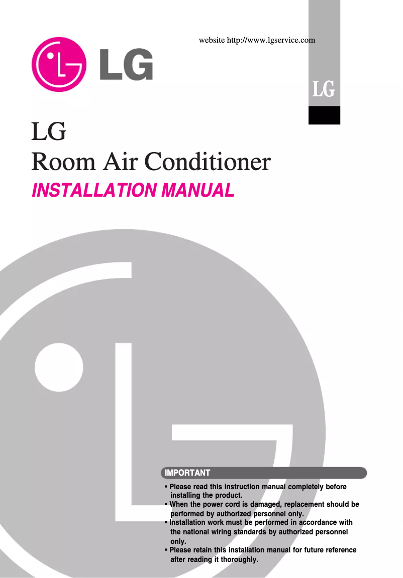 Página 1 del manual Manual de usuario LG TSUH126EMA0