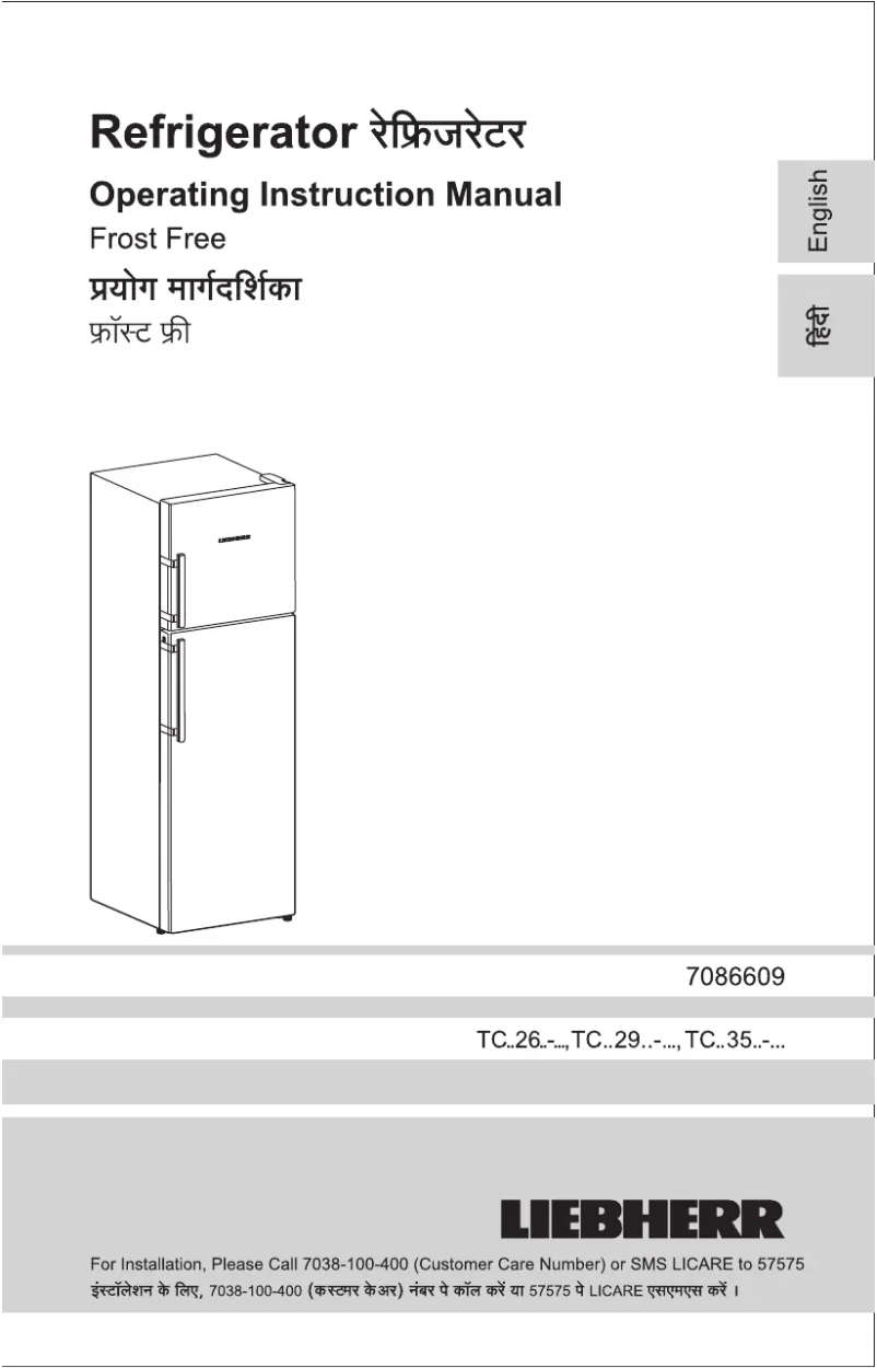 Página 1 del manual Manual de usuario Liebherr TCbb 2940