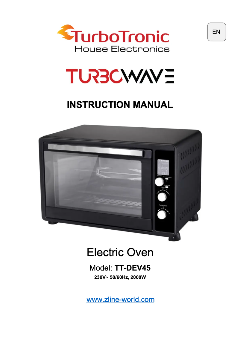 Página 1 del manual Manual de usuario TurboTronic TurboWave TT-DEV45