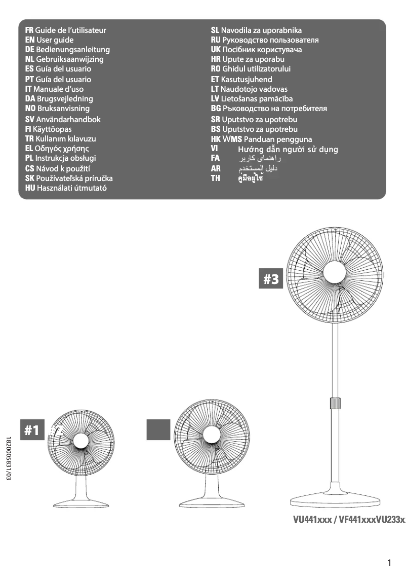 Imagen de la primera página del manual del dispositivo Essential Plus VU4410