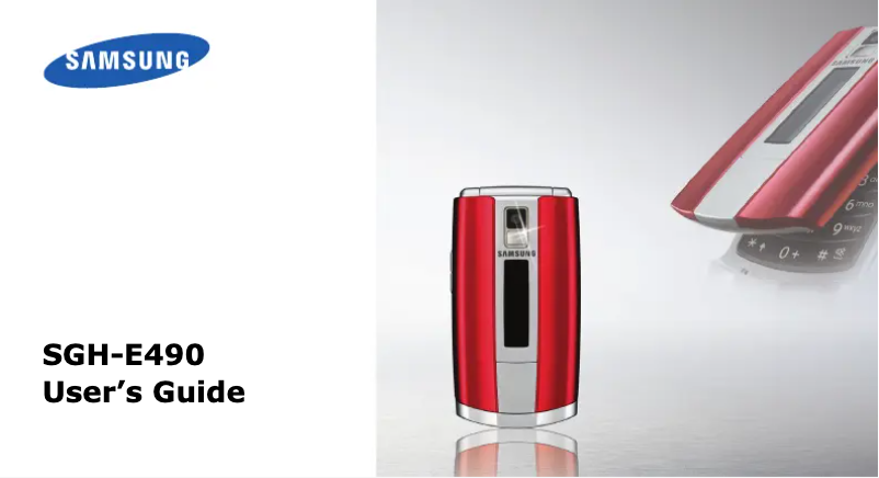 Página 1 del manual Manual de usuario Samsung E490