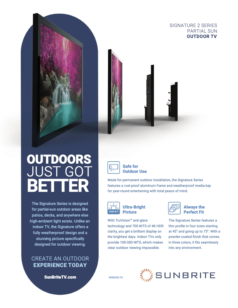 Imagen de la primera página del manual del dispositivo SB-S2-55-4K-BL