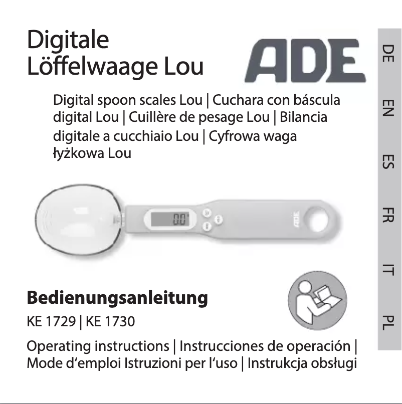 Página 1 del manual Manual de usuario ADE Lou KE 1730