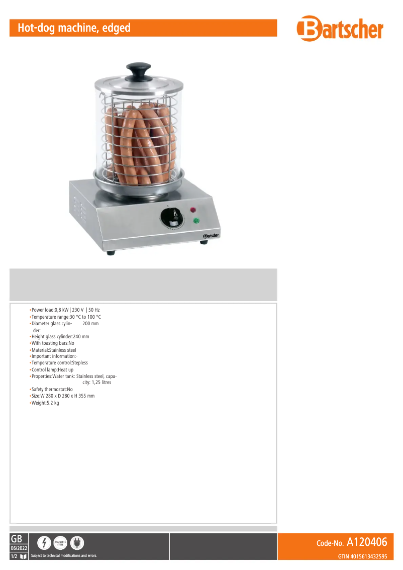 Imagen de la primera página del manual del dispositivo A120406
