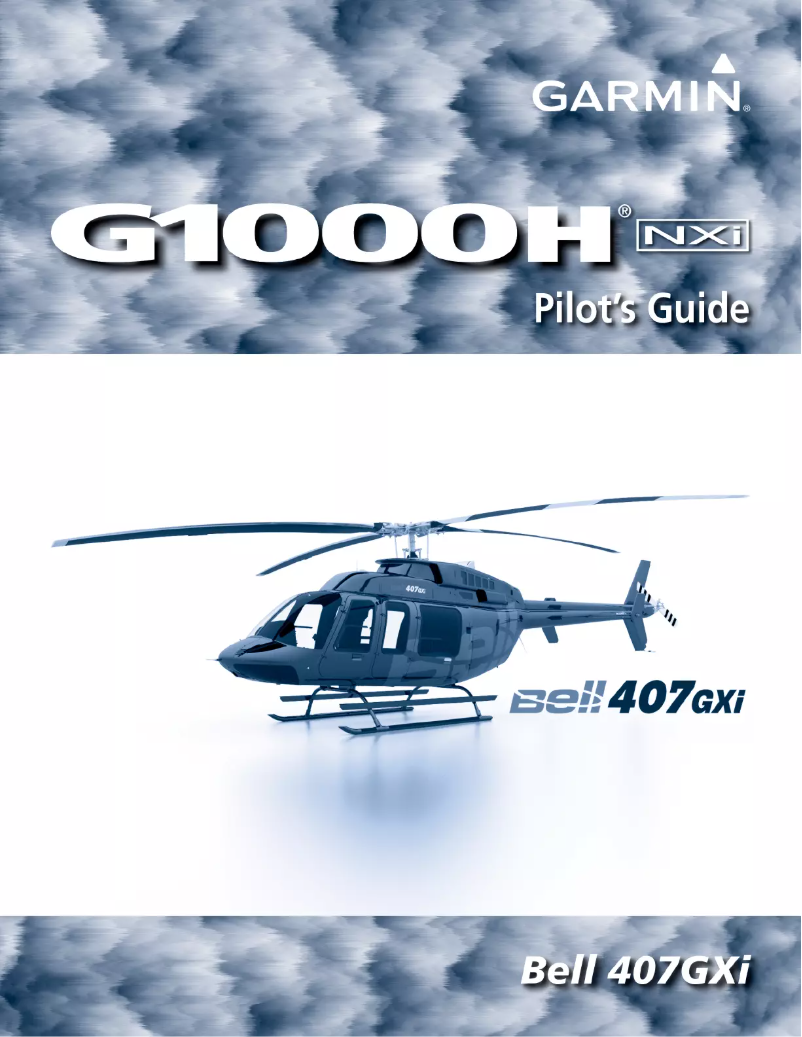 Página 1 del manual Manual de usuario Garmin G1000H NXI