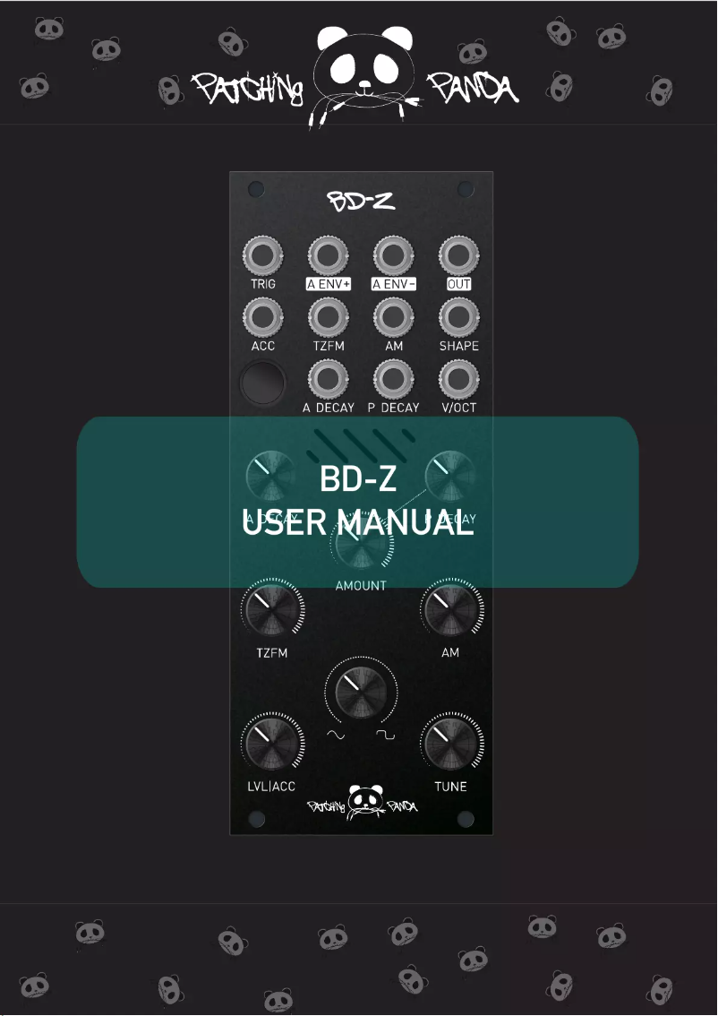 Página 1 del manual Manual de usuario Patching Panda BD-Z