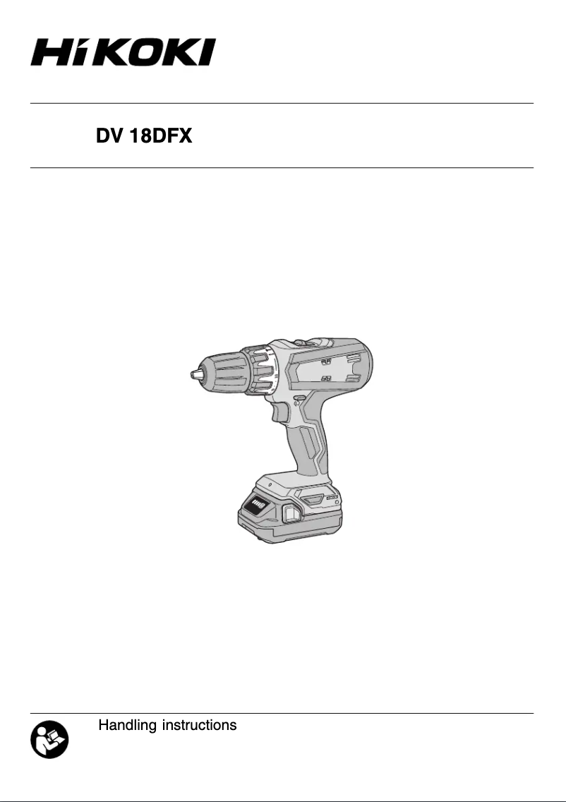 Imagen de la primera página del manual del dispositivo DV18DFX