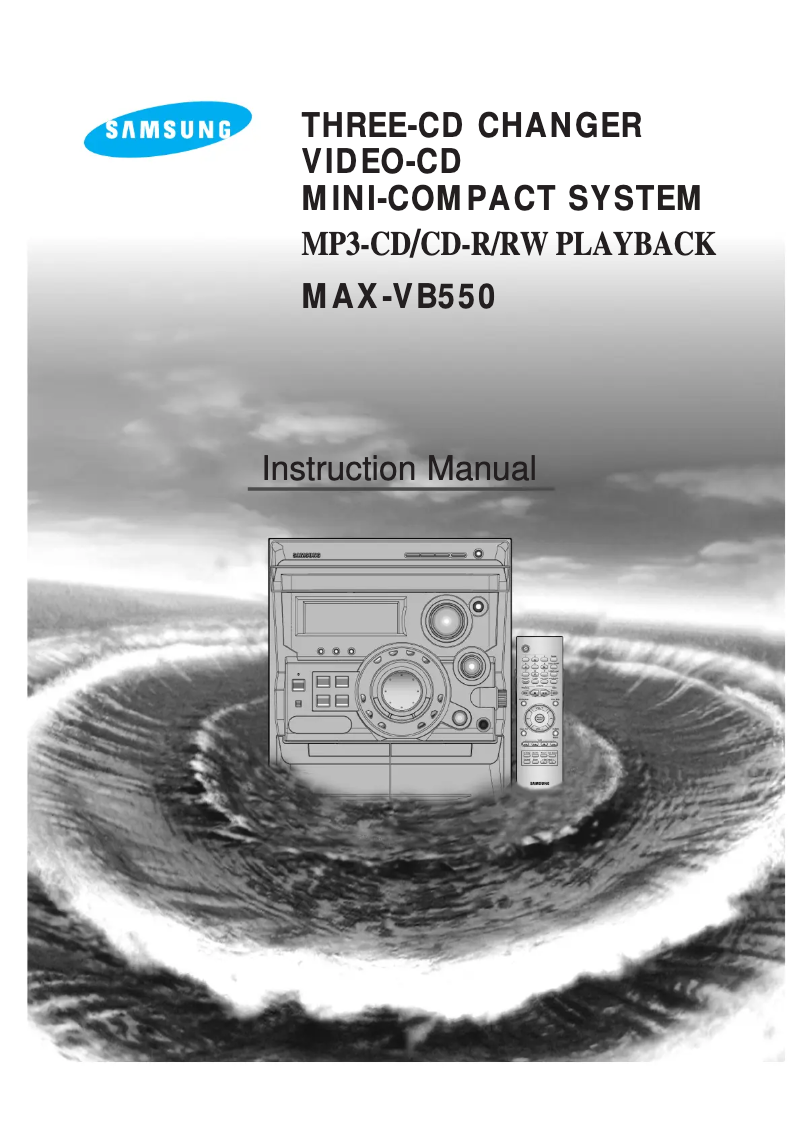 Página 1 del manual Manual de usuario Samsung MAX-VB550