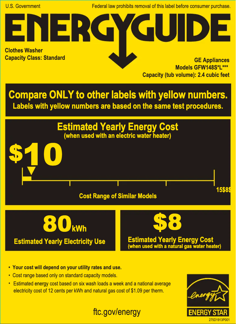 Imagen de la primera página del manual del dispositivo GFW148SSLWW