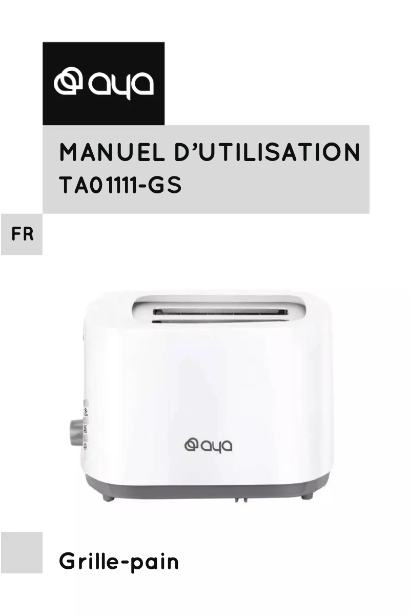 Página 1 del manual Manual de usuario AYA TA01111-GS