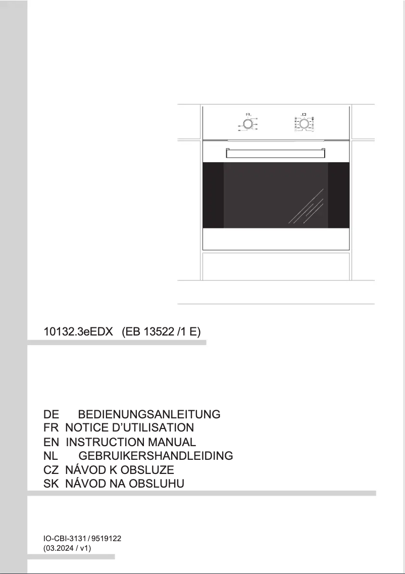 Imagen de la primera página del manual del dispositivo EB 13522 E E