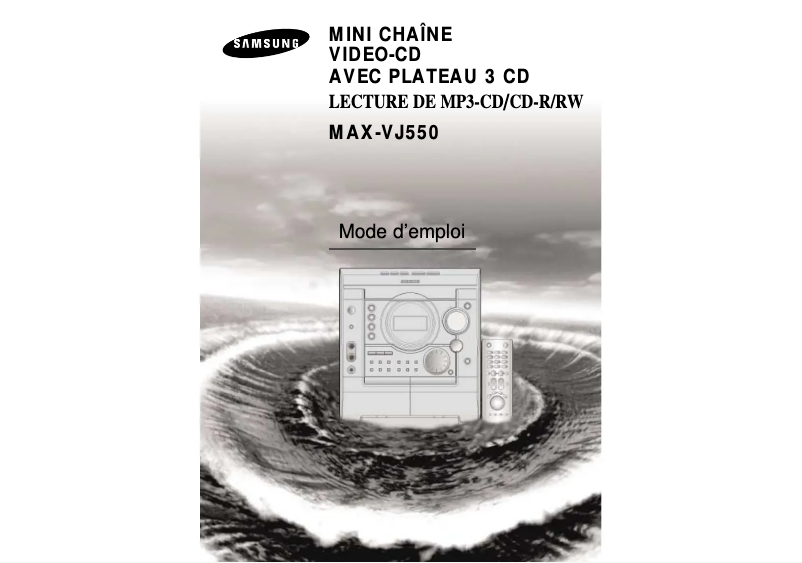 Imagen de la primera página del manual del dispositivo MAX-VJ550