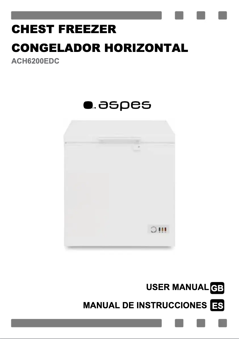 Página 1 del manual Manual de usuario Aspes ACH6200EDC