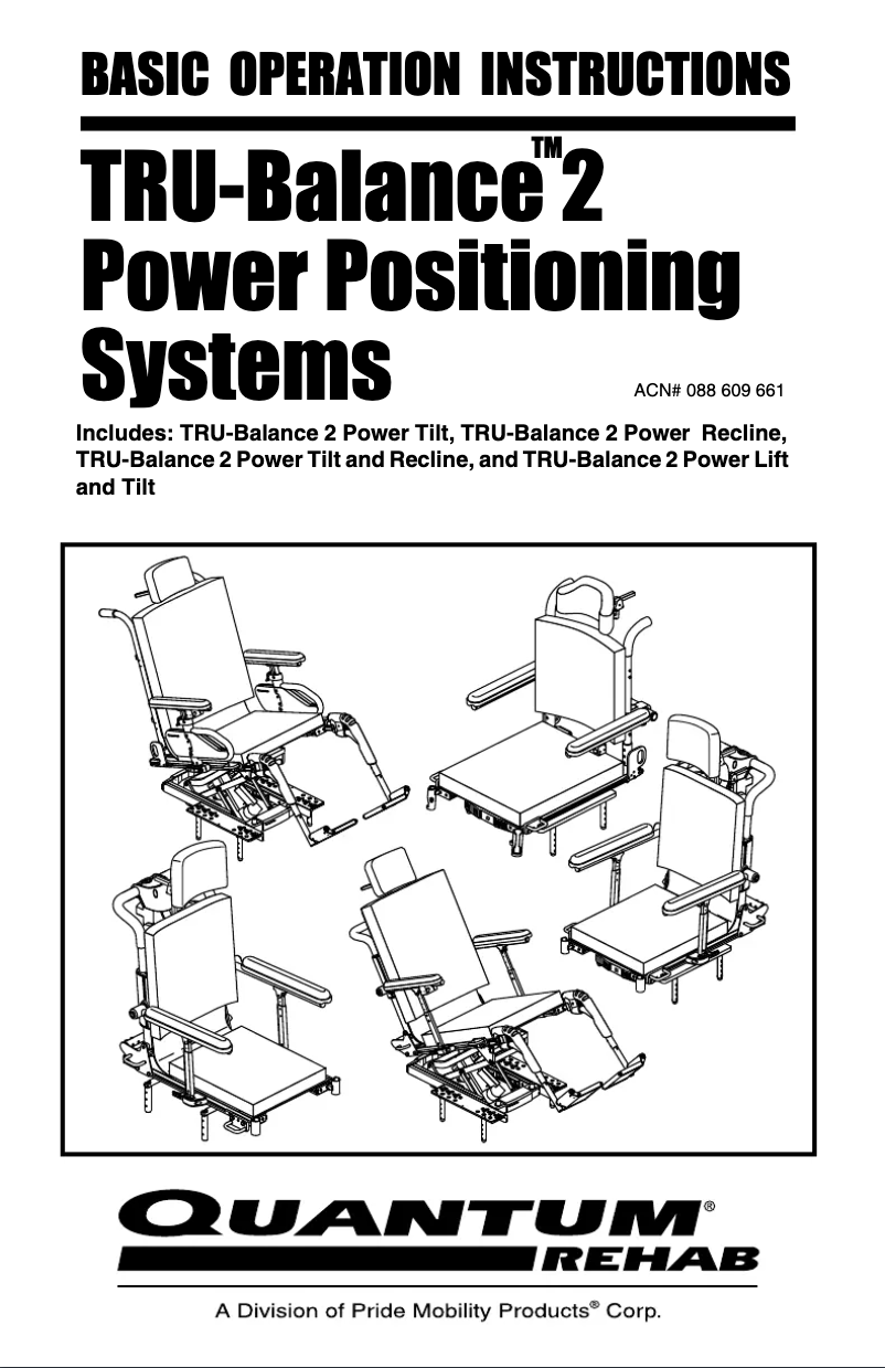Imagen de la primera página del manual del dispositivo TRU-Balance 2