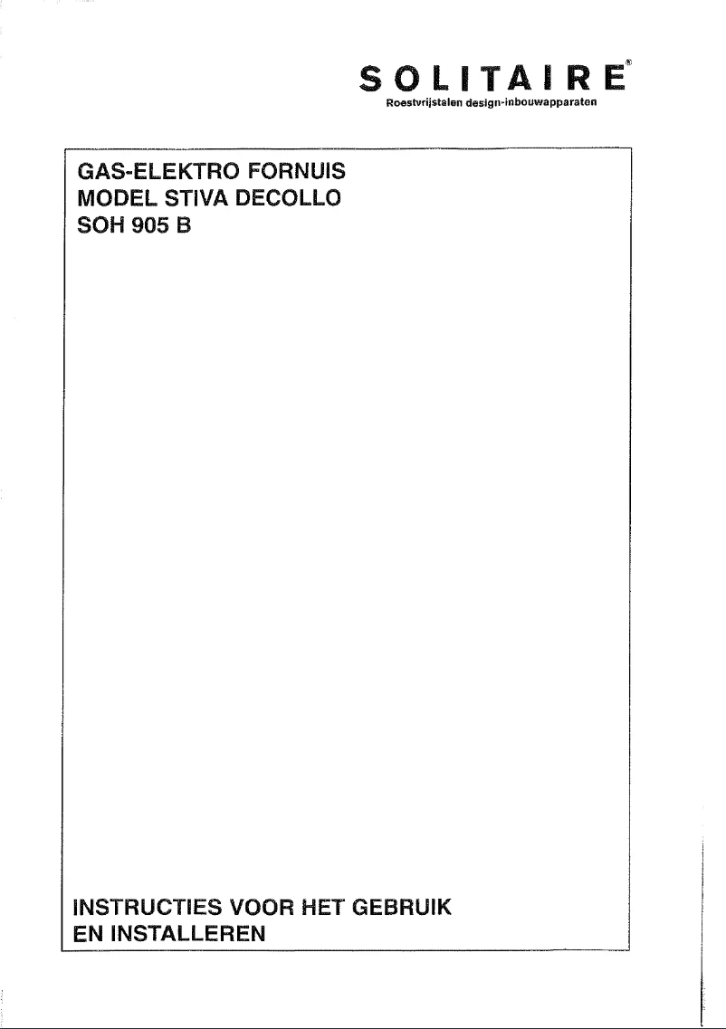 Imagen de la primera página del manual del dispositivo SOH 905 E