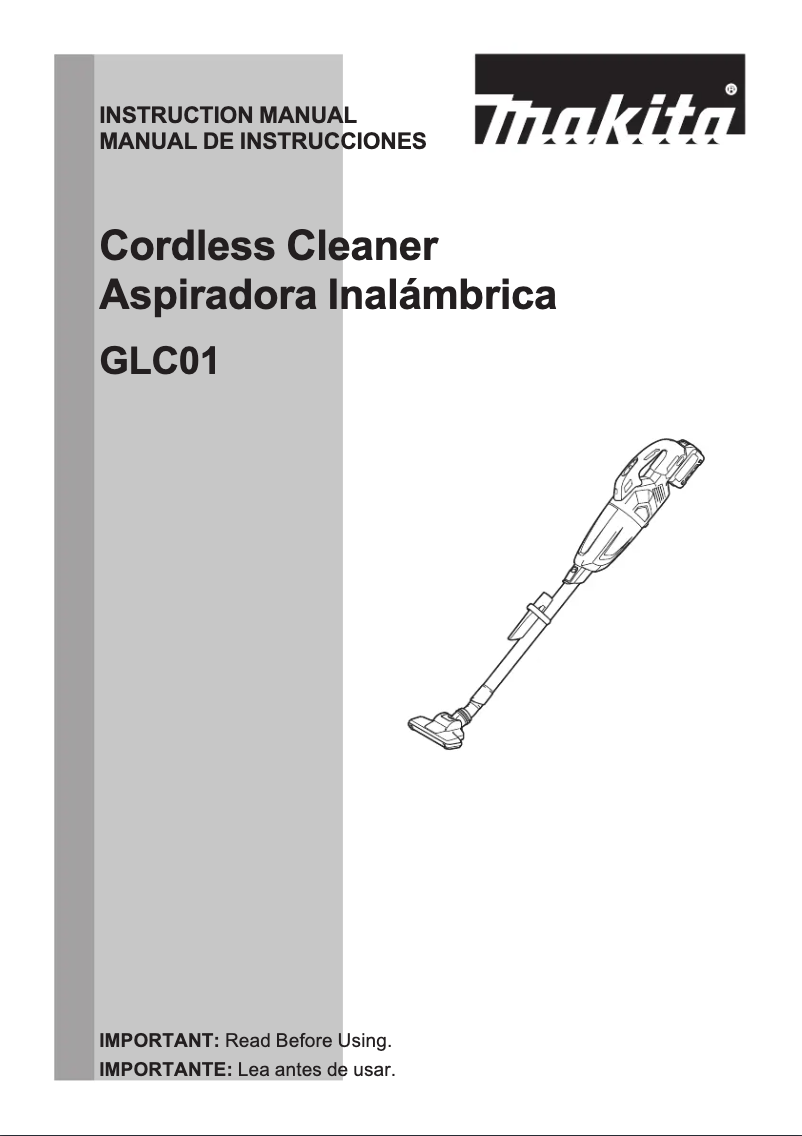 Imagen de la primera página del manual del dispositivo GLC01