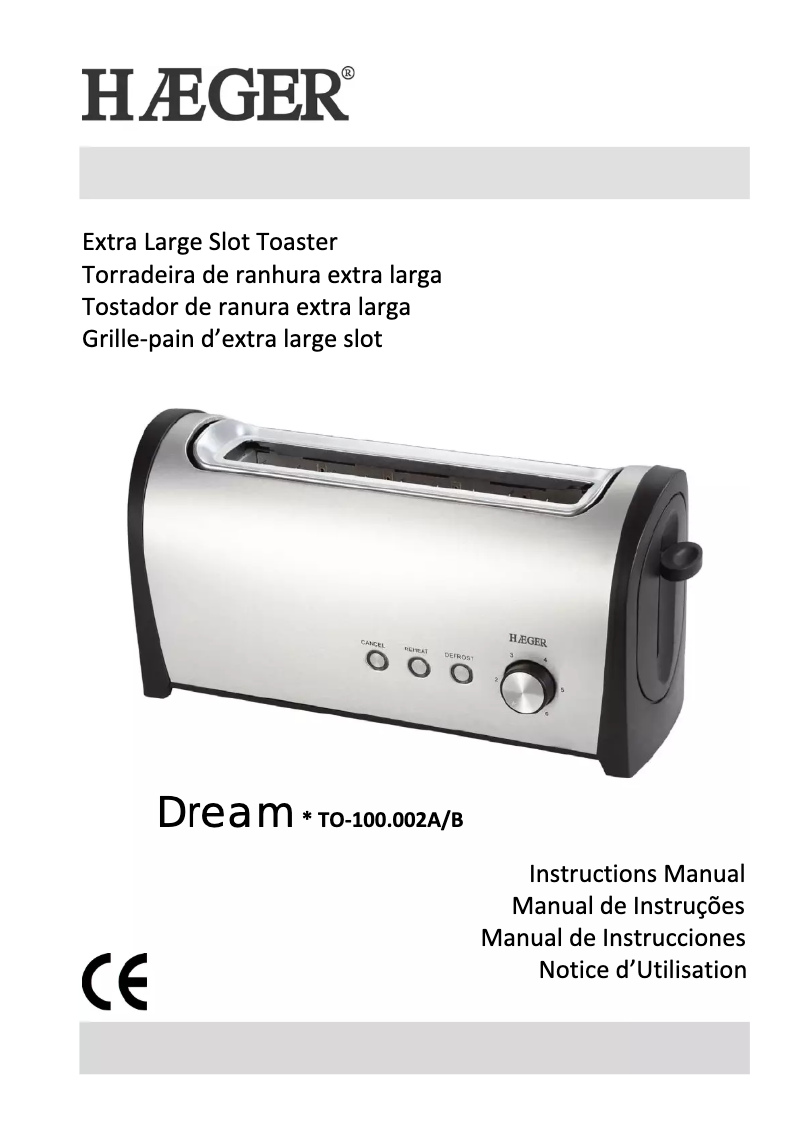 Imagen de la primera página del manual del dispositivo Dream TO-100.002B