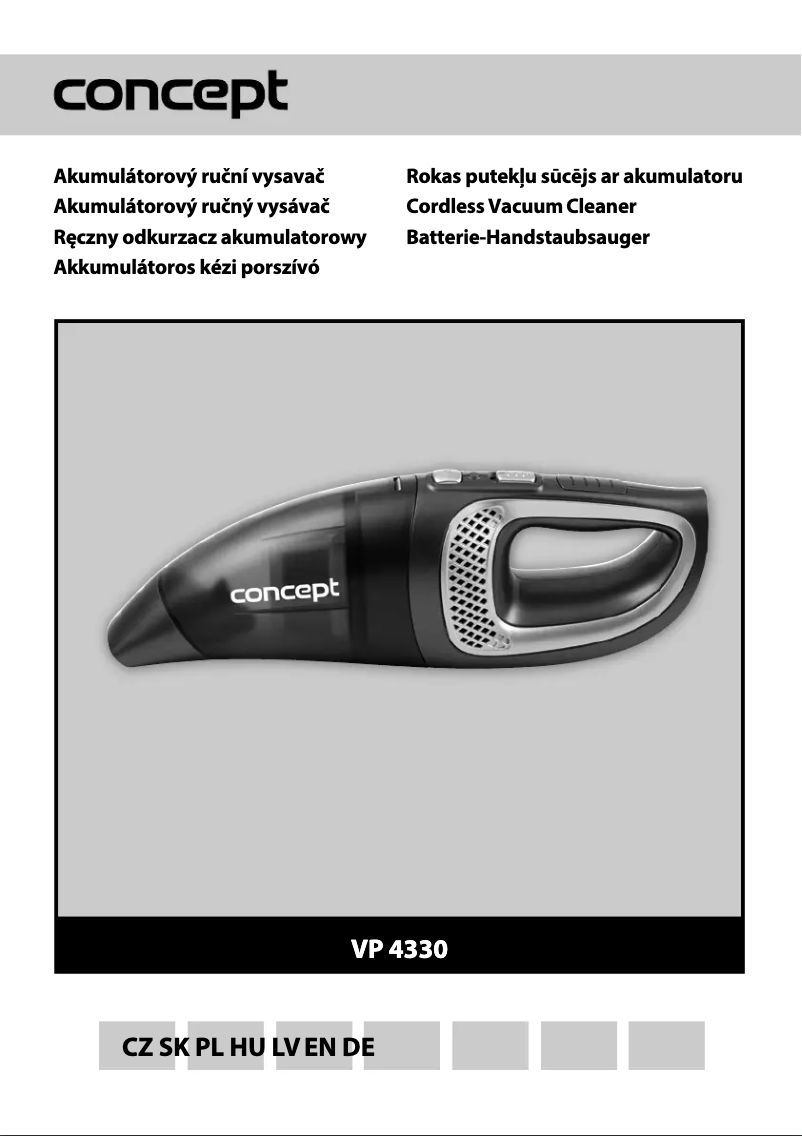 Imagen de la primera página del manual del dispositivo VP-4330