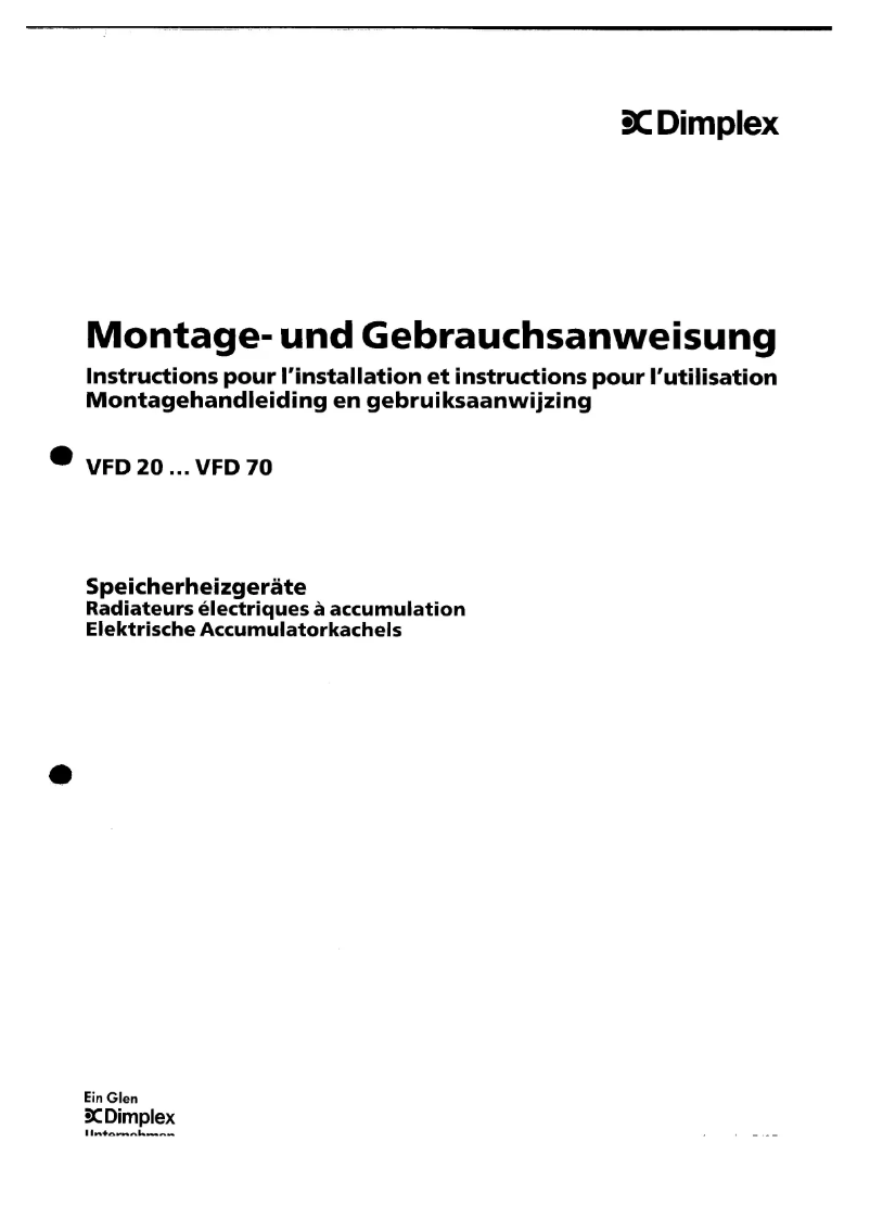 Imagen de la primera página del manual del dispositivo VFD20