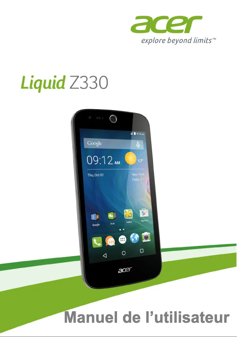 Página nº 1 - Manual de usuario Acer Liquid Z330