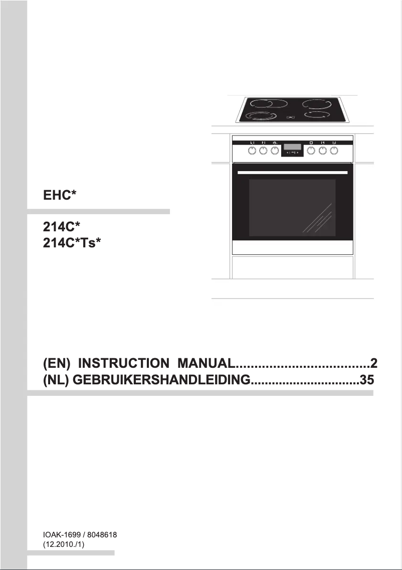 Página nº 1 - Manual de usuario Amica EHC 12425 E