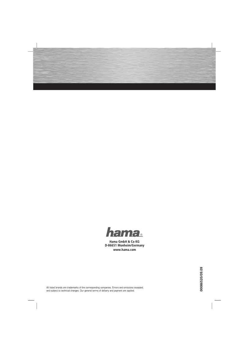 Página 1 del manual Manual de usuario Hama A41