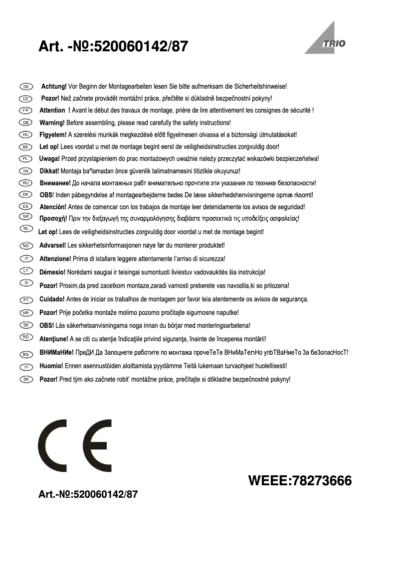 Imagen de la primera página del manual del dispositivo Hudson 520060142